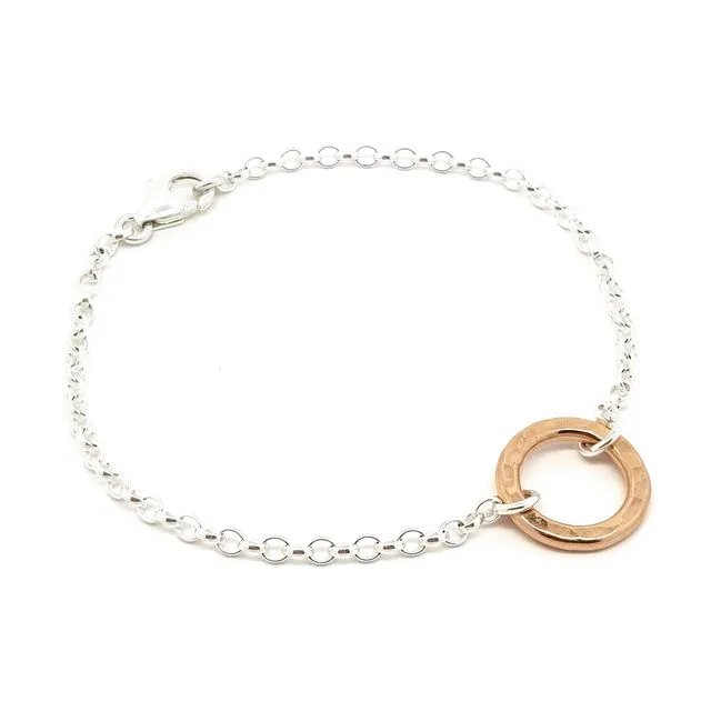 Circle of Life - small rose gold ring bracelet