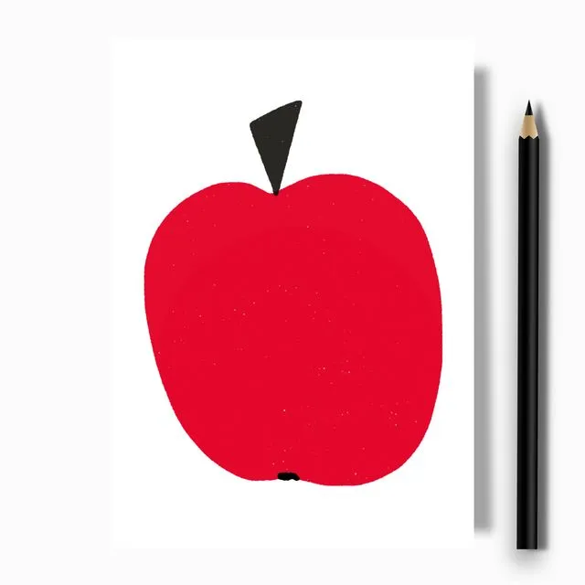 Red Apple Greeting Card - Case of 10