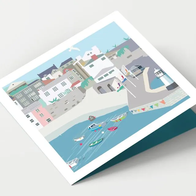ST IVES HARBOUR CORNWALL Greeting Card