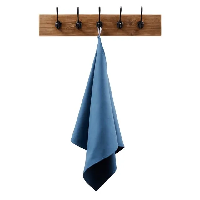 LARGE QUICK DRY TOWEL - BATTERSEA BLUE - SWIM, SPORTS TOWEL 160 X 80CM 63 X 31"