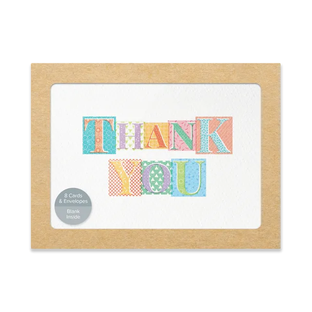 Thank you cards multipack box (8 cards)