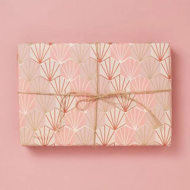 Deco Shells Pink - Gift Wrap