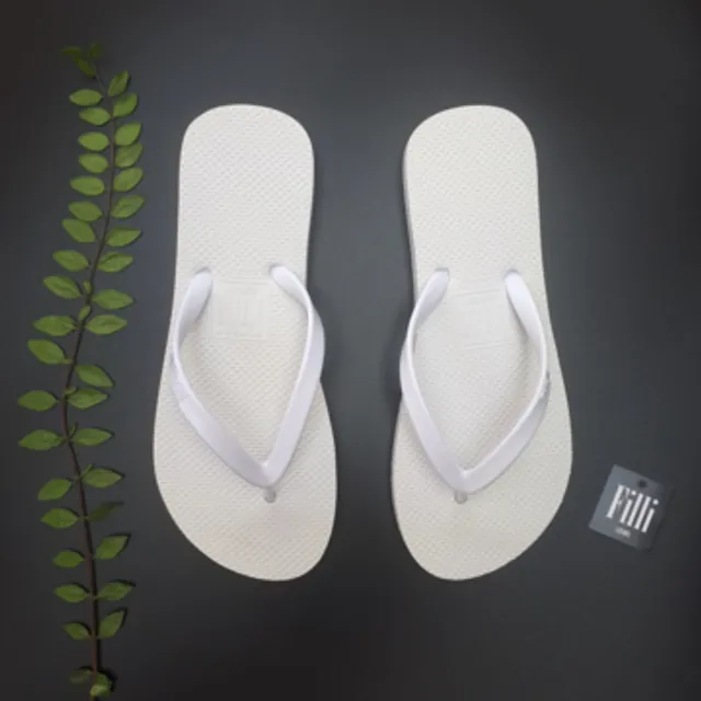 Naked Flip Flops - White