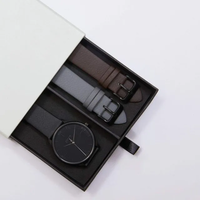 All Black | Aalto Watch Gift Set
