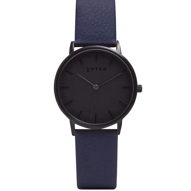 Black & Navy With Black | Moment Watch
