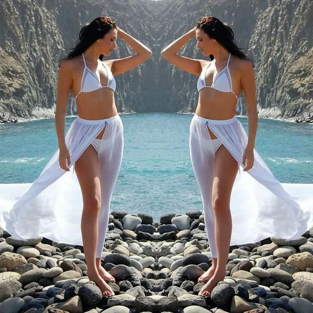 White Mila Beach Skirt