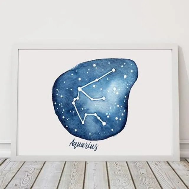 Aquarius Constellation Framed Print