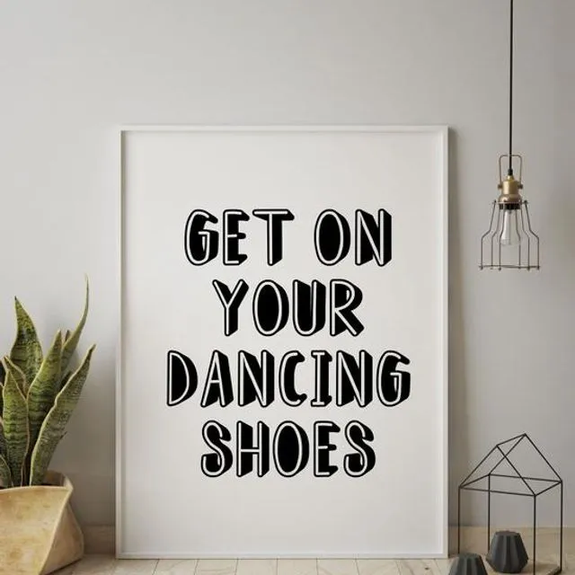 Arctic Monkeys Lyrics Dancing Shoes Framed Print