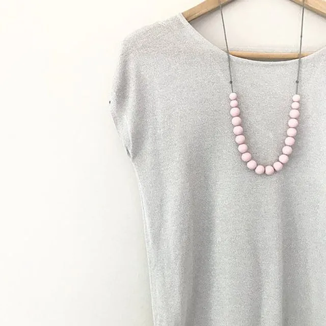 Lottie - Soft Pink Teething Necklace