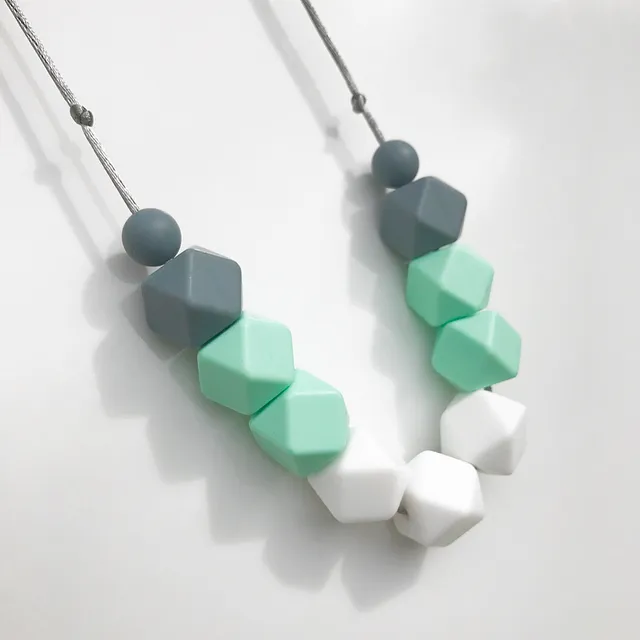 Amy - Mint Teething Necklace