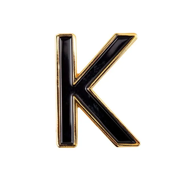 Enamel Letter K Pin