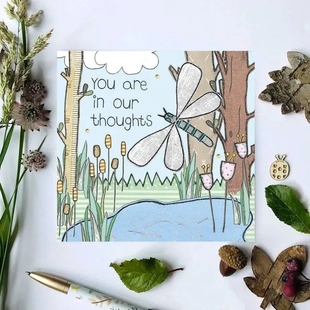 Flossy Teacake In our thoughts Woodland Card