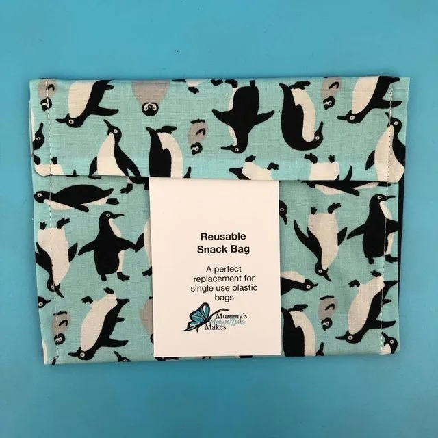 Washable Snack Bag - Penguin