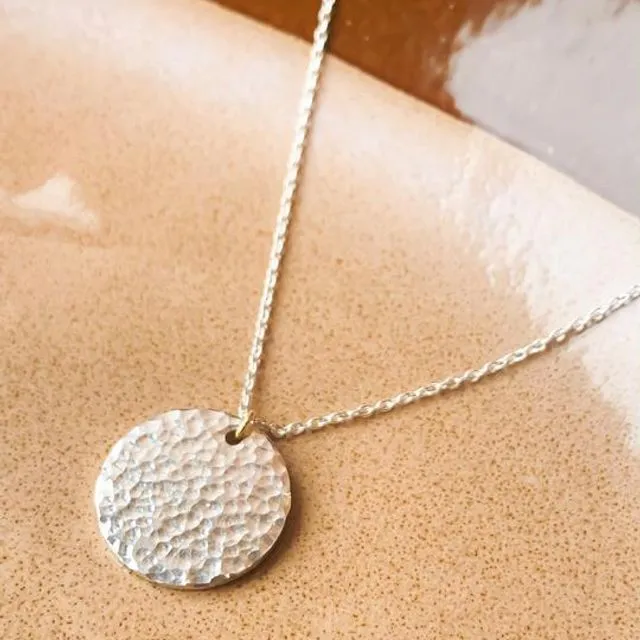 Halo Moon Necklace - Eco Silver with Gold Vermeil