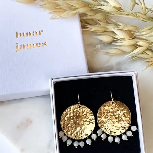 Mayar Earrings - Gold Vermeil with Brass