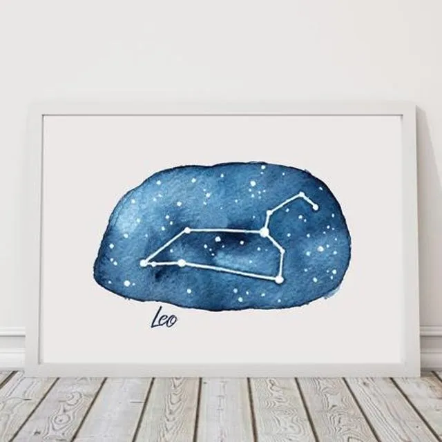 Leo Constellation Framed Print