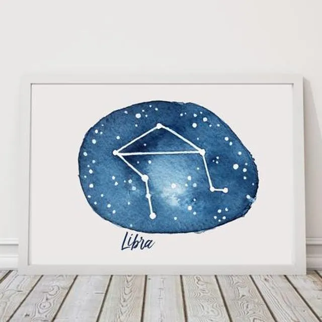 Libra Constellation Framed Print