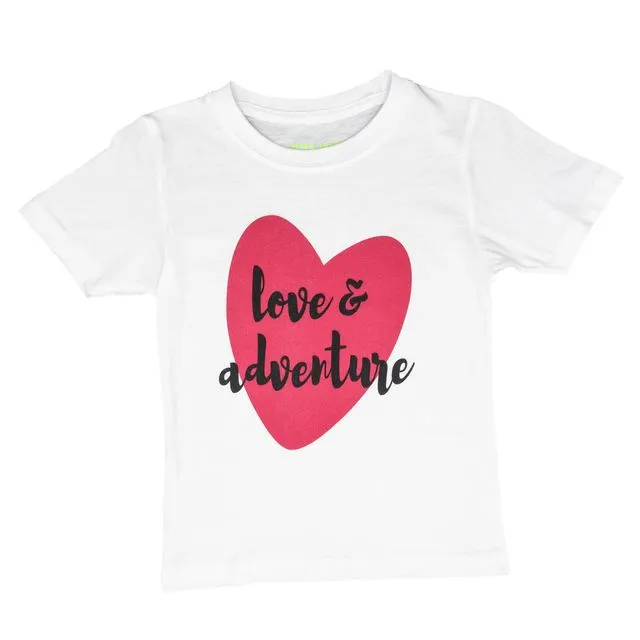 LOVE & ADVENTURE - Short Sleeve T Shirt Kids