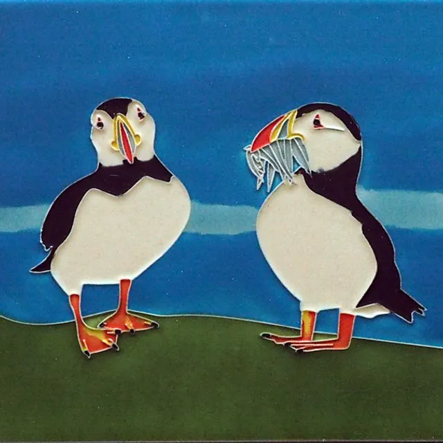 Puffin Catch Tile (8"x8")