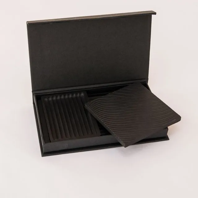 Hiraka 3 Piece Boxed Collection - Black S1 (Groove Tray)