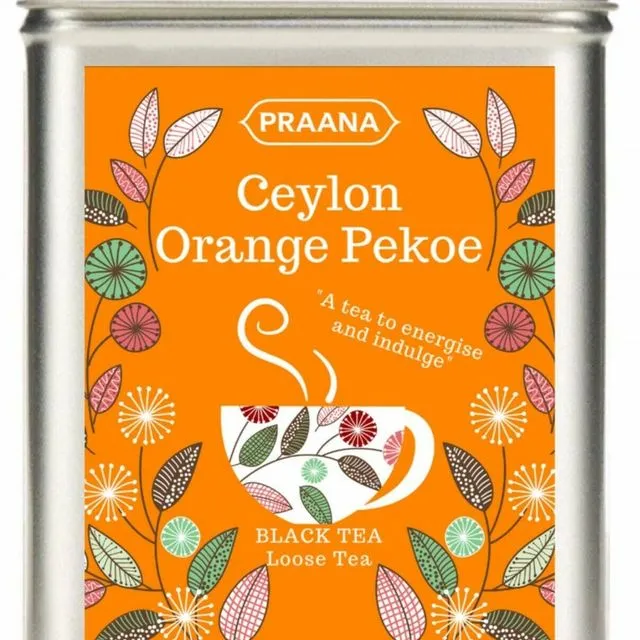 Ceylon Orange Pekoe Black Tea - Gift Tin 100g ( Pack of 6)