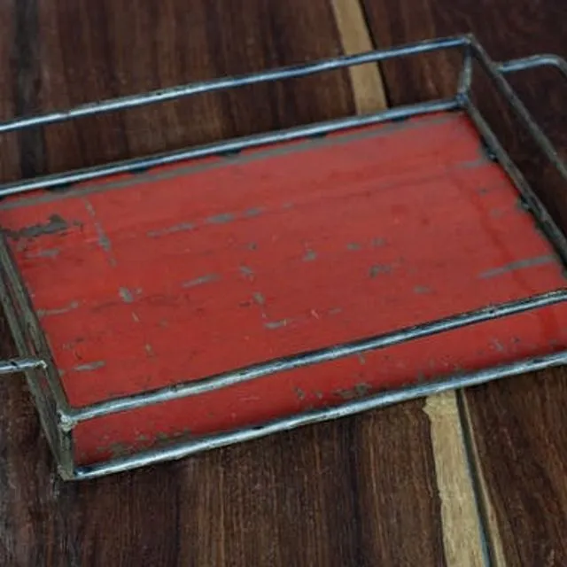 Upcycling Tray Made From Recycled Oil Barrels | Size M (39 * 25cm) | Different colors