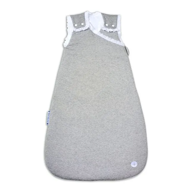 Grey lace baby sleeping bag