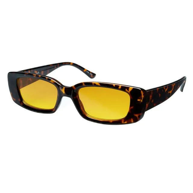 VERTIGO Sunglasses - Tortoise frame with Orange lenses - Sunheroes