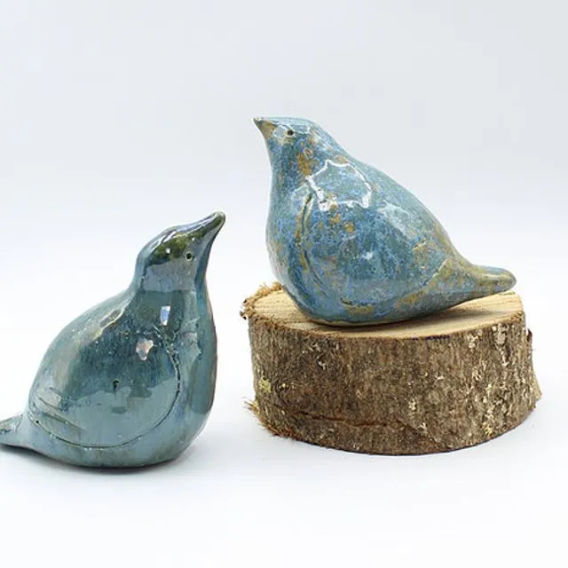 Love Birds Pale Denim - Ceramic