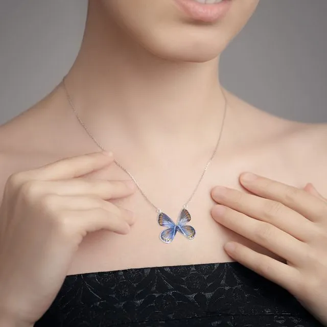 Karner Blue Butterfly Necklace