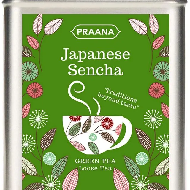 Japanese Sencha Green Tea - Gift Tin 100g ( Pack of 6)
