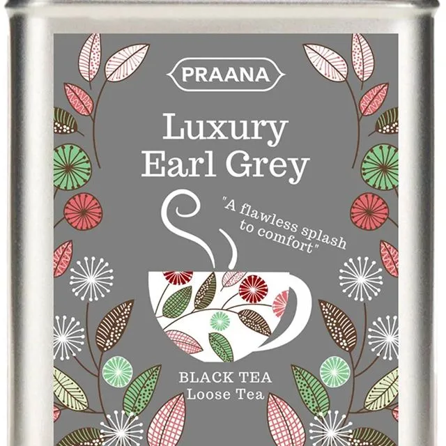 Luxury Earl Grey Tea - Gift Tin 100g ( Pack of 6)