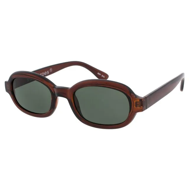 HELLA Sunglasses - Brown frame - Green lens - Sunheroes