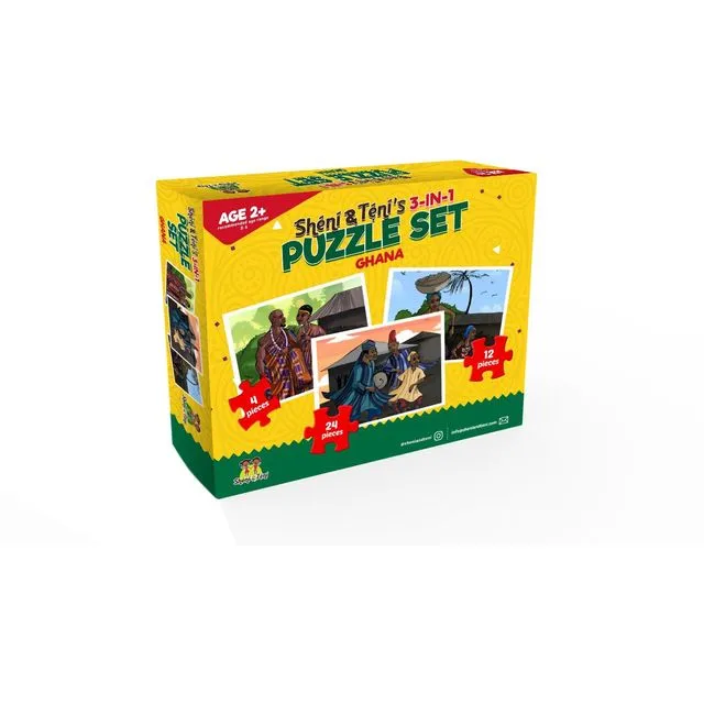 Sheni and Teni's 3-in-1 Puzzle Set - Ghana