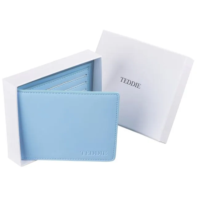 Teddie London Luxury Soft Pale Blue Wallet Purse PU