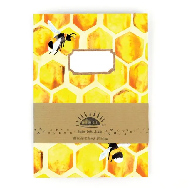 Mellifera Honeybee Print A5 Notebook