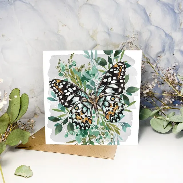 Botanical Butterfly Greeting Card