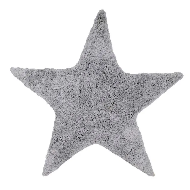 Large Star Shaped Rug for Kid's Bedroom, Bathroom 90 x 90cm