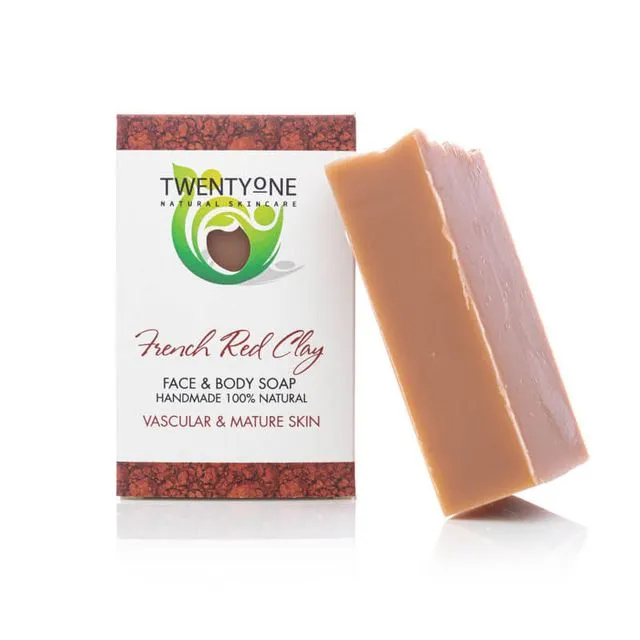 French Red Clay Soap | Vascular & mature skin - 120g