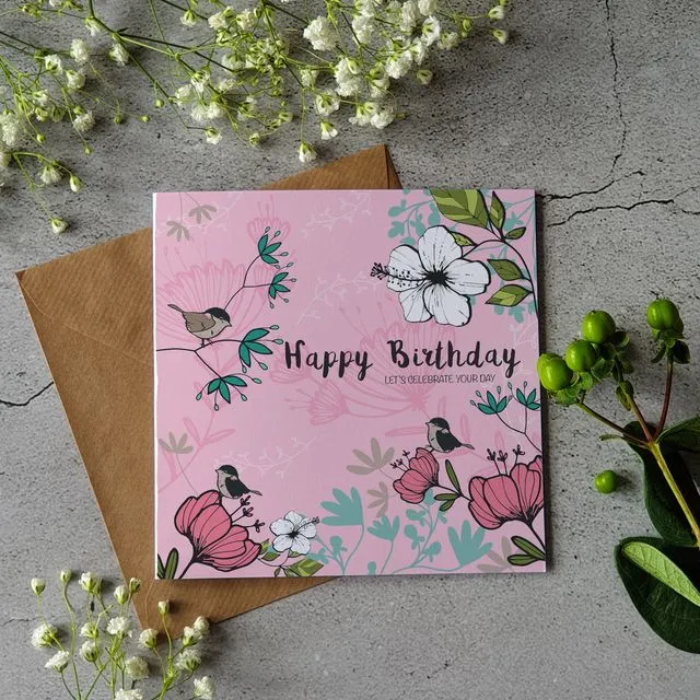 Happy Birthday - Let's Celebrate Your Day - Pack of Six Cards