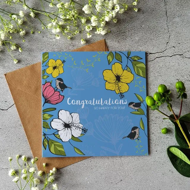 Congratulations - So happy for you - Pack of 6 cards
