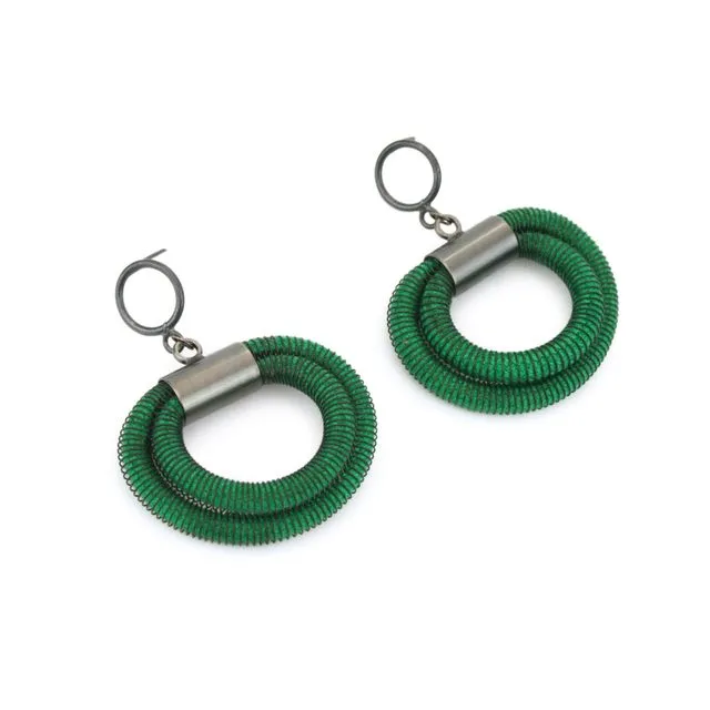 Orly Earrings Green Dark