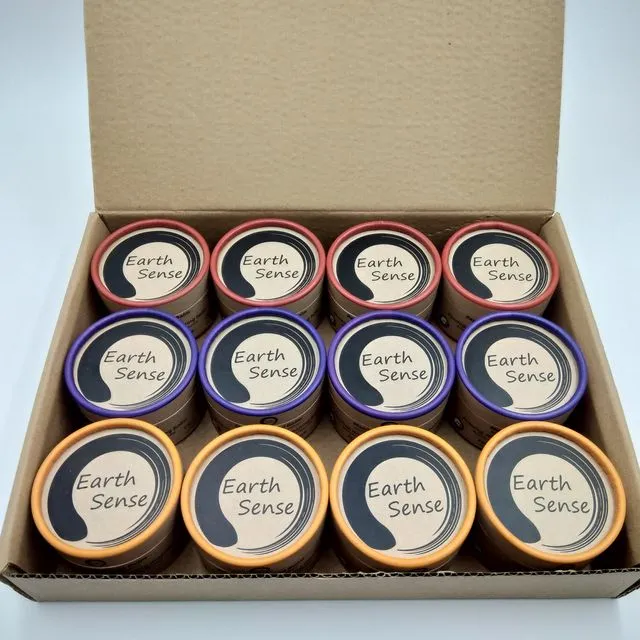 Organic Body Balms - Mixed case starter pack - (4 of each type - 12 pieces)
