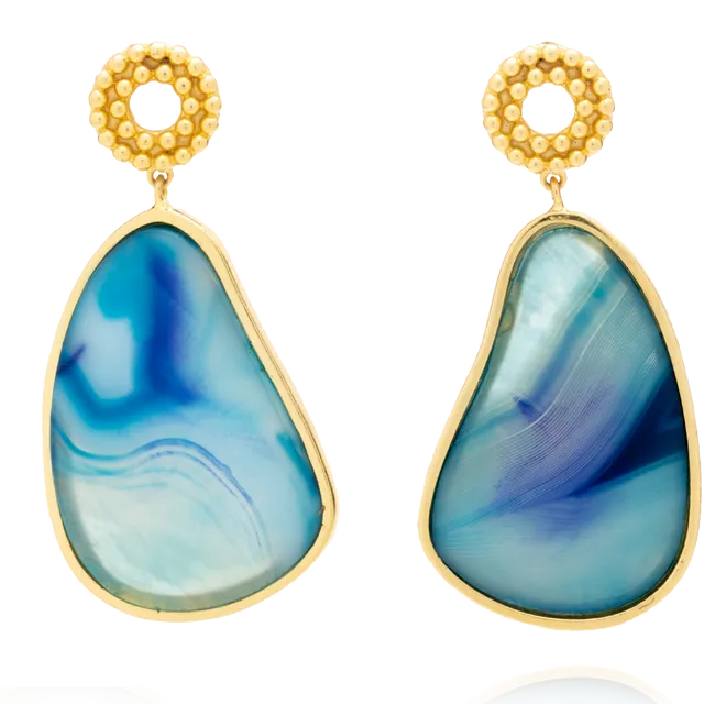 Earrings Quebec Aquamarine