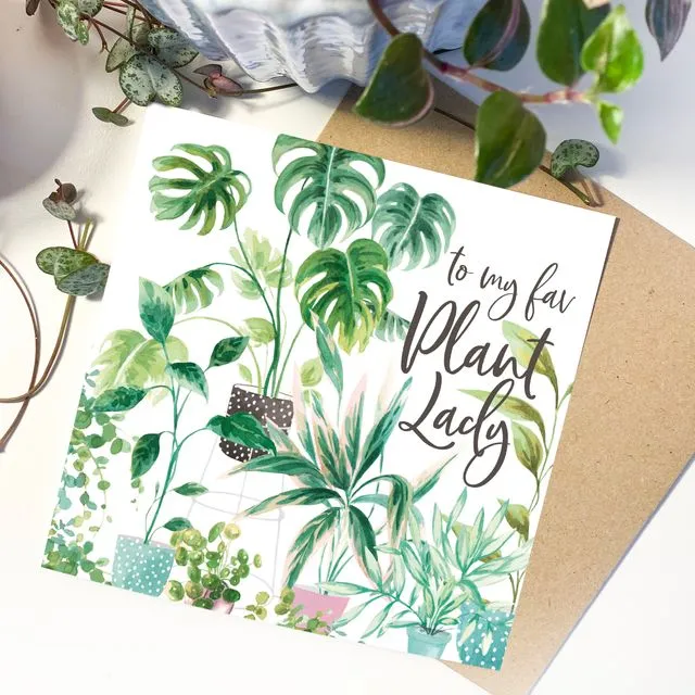 Plant Lady Greeting Card