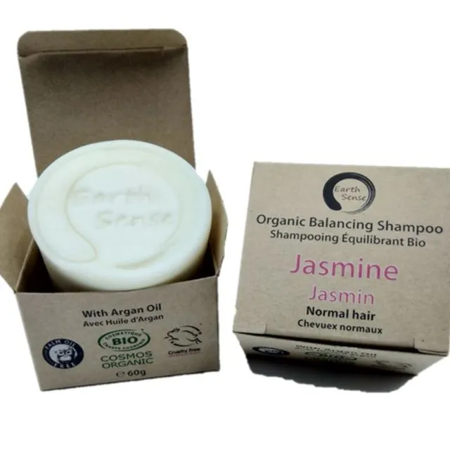 Organic Balancing Solid Shampoo - Jasmine - Normal & all Hair Types 60g (Full carton - 20 pieces)