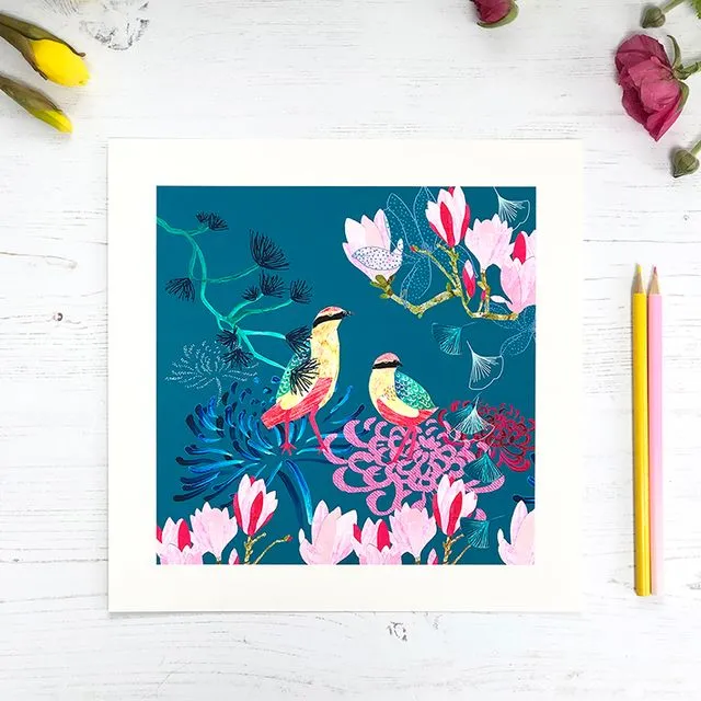 Giclee Fine Art Print - Fairy Pitta Songbirds