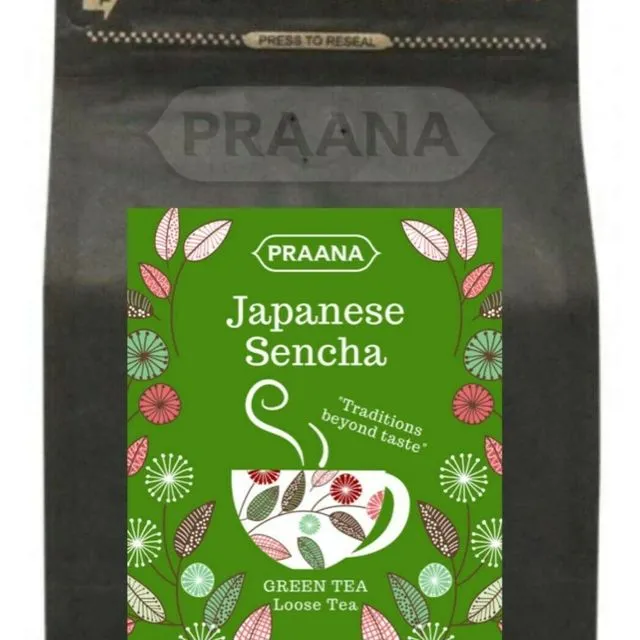 Japanese Sencha Green Tea - Retail Pack 100g ( Pack of 6)