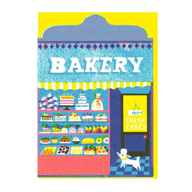 Bakery Shop Die Cut Card
