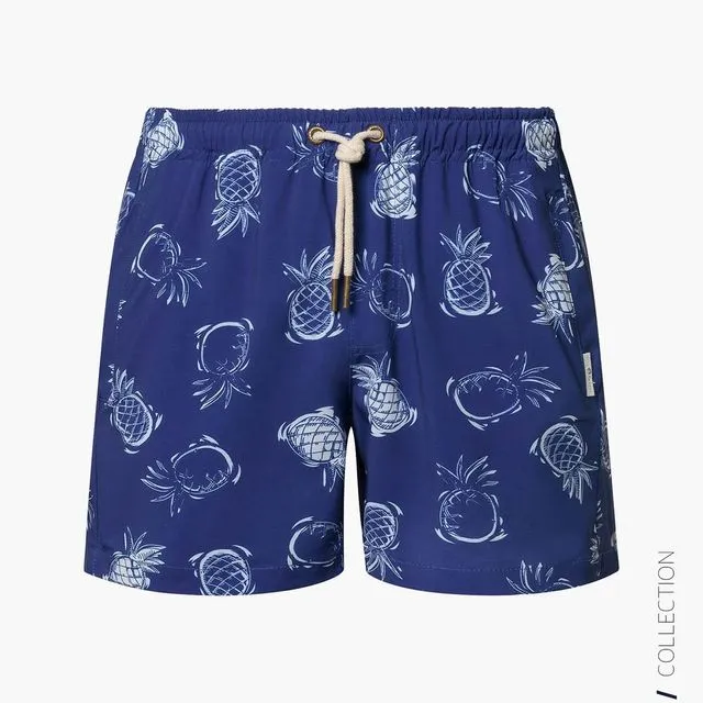 Men's Pineapple blue swimsuit